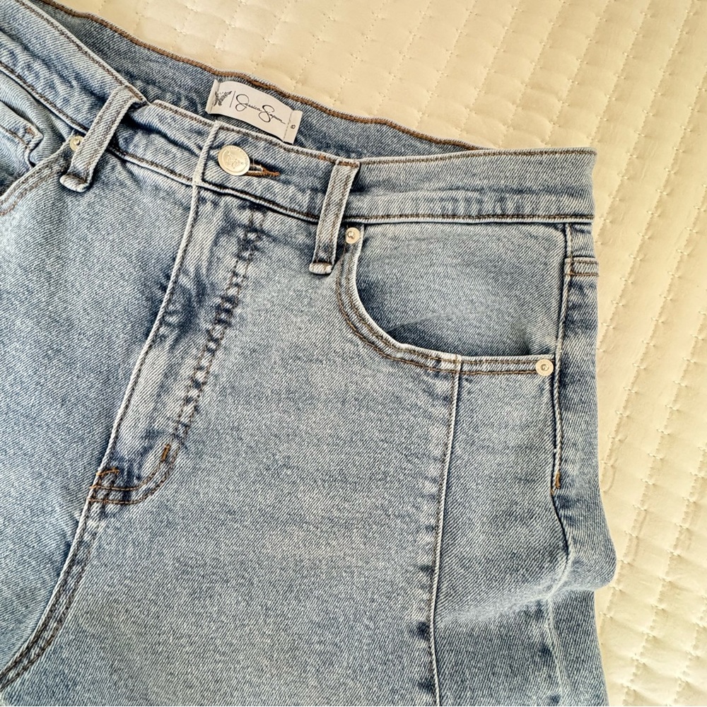 Jessica Simpson Myrtle Barrel Leg Jeans Sz 8 - Picture 5 of 14